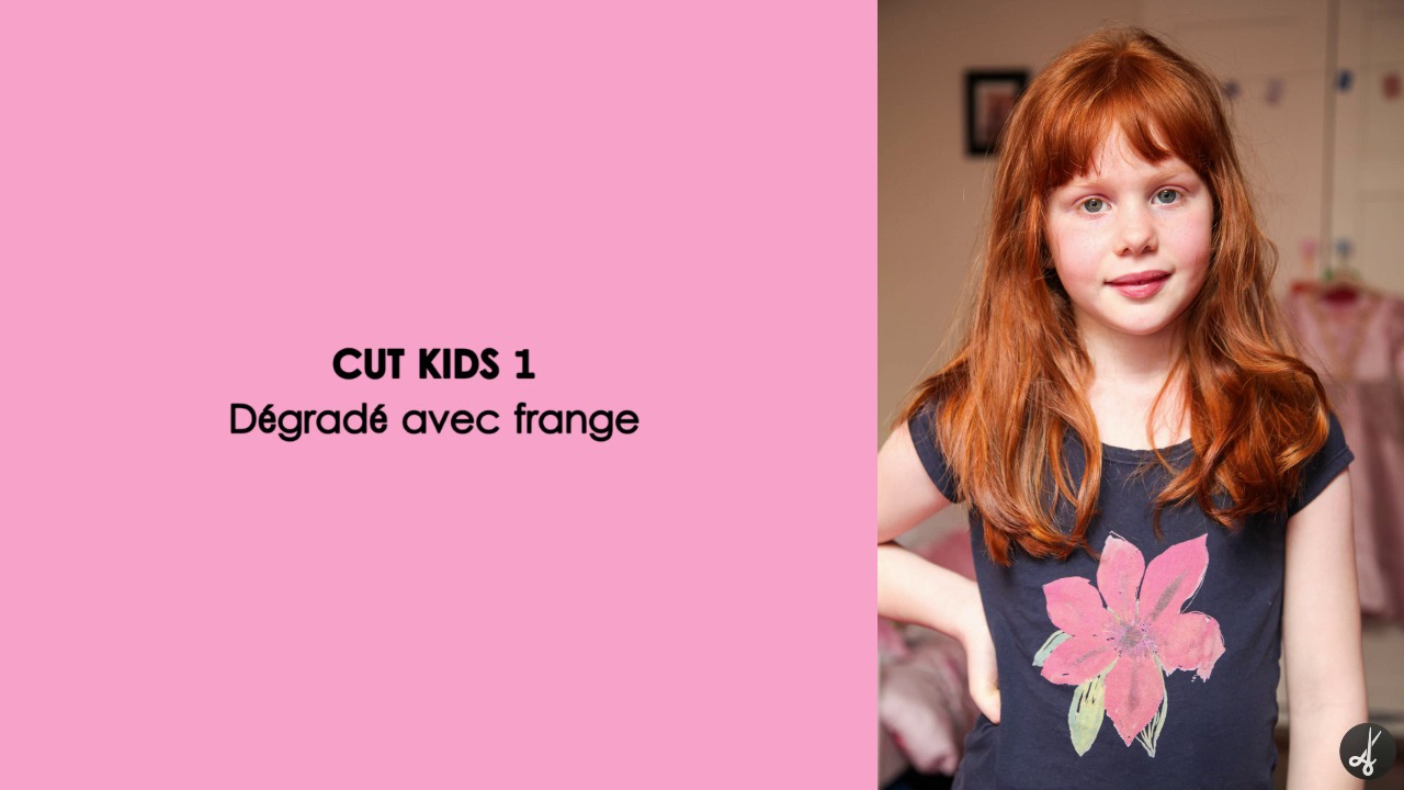 CUT KIDS 1 : Dégradé avec frange