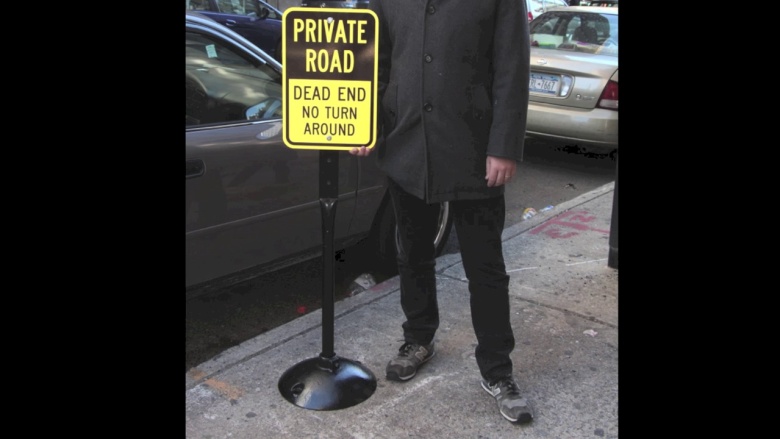 Cast Iron Sign Stand