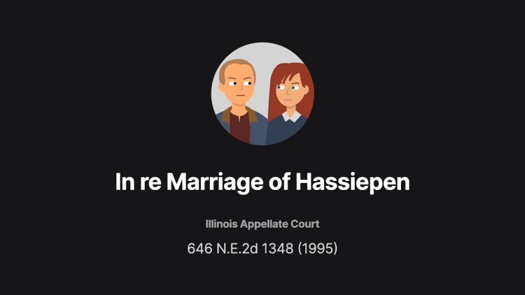 In re Marriage of Hassiepen