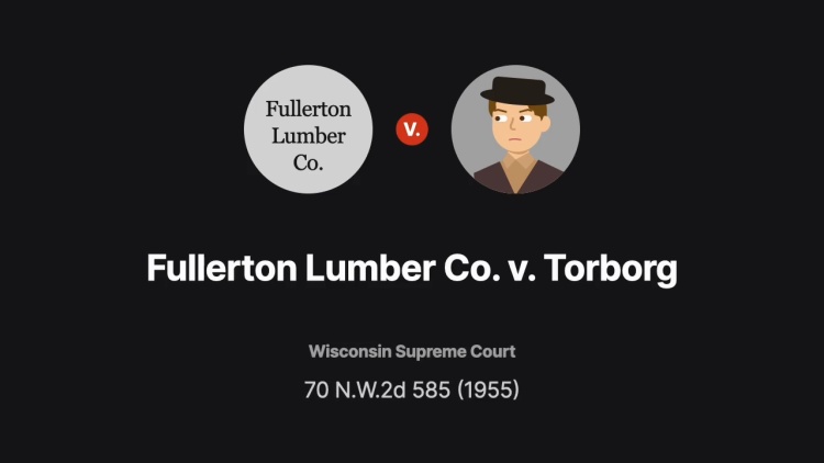 Fullerton Lumber Co. v. Torborg