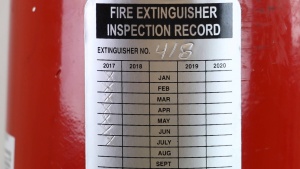 Aluminum Debossable 4-Year Extinguisher Label