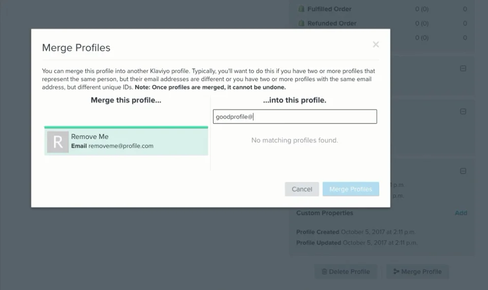 How to delete, merge, and export a profile Klaviyo Help Center