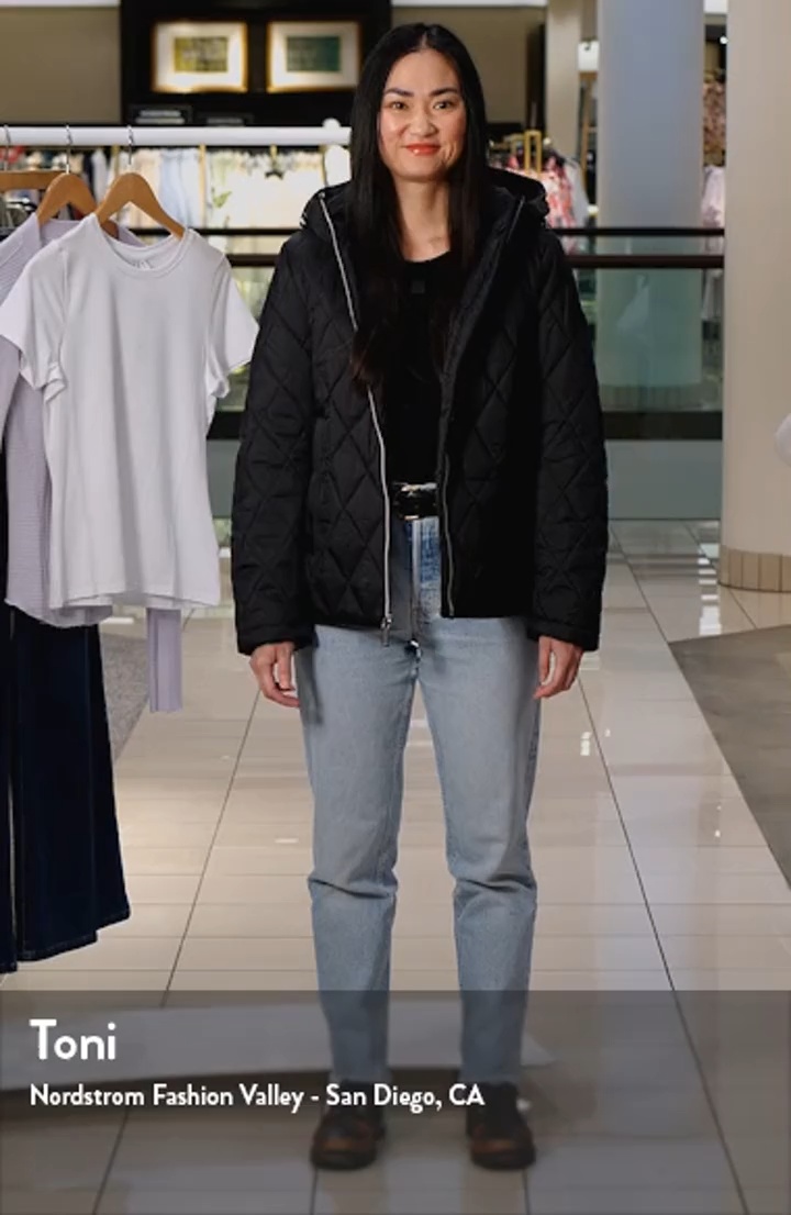 Vince Camuto Water Resistant Hooded Quilted Jacket | Nordstrom