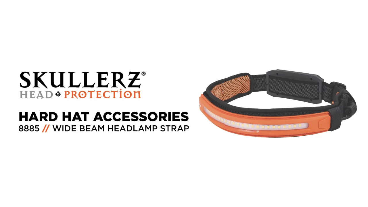 Skullerz 8885 Headlamp with Adjustable Strap Provides Wide Beam