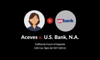 Aceves V U S Bank N A 120 Cal Rptr 3d 507 2011 Case Brief Summary Quimbee