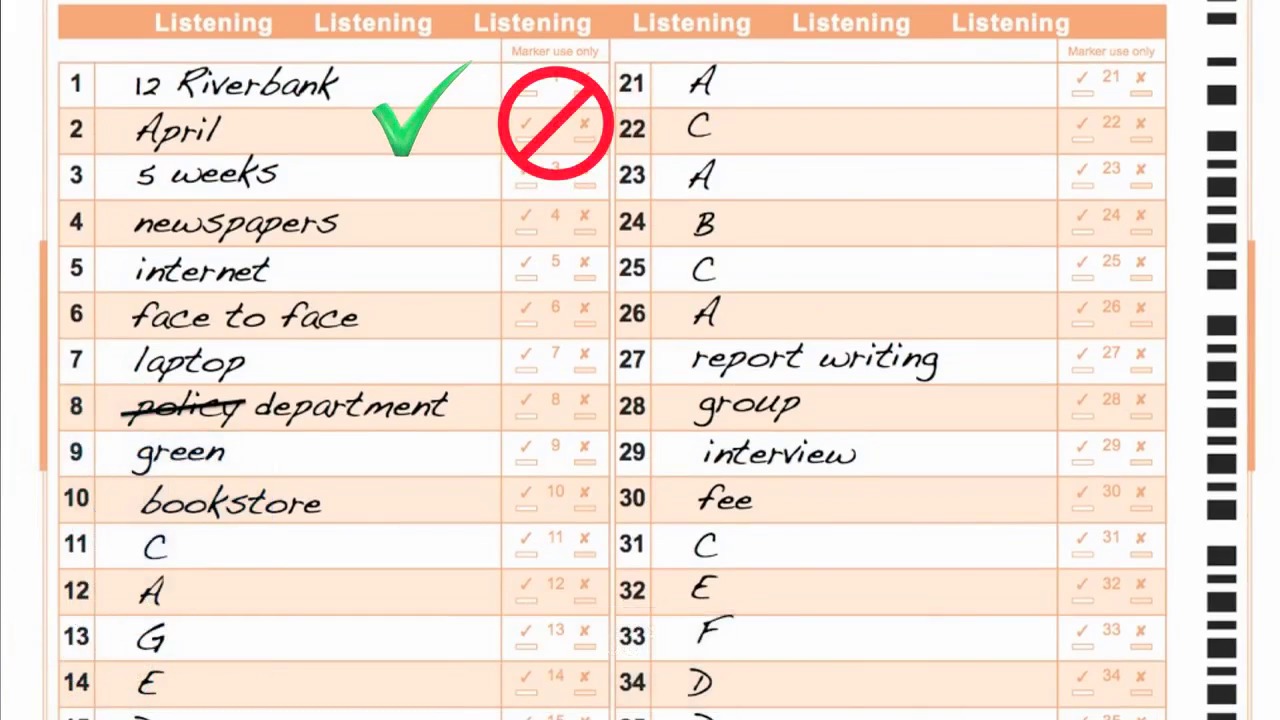 Ielts reading answer