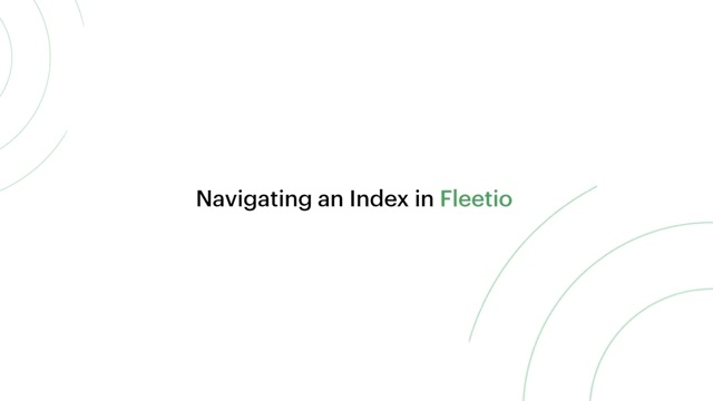 Lesson 2: Navigating an Index
