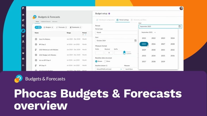 Phocas Budgets \x26amp; Forecasts