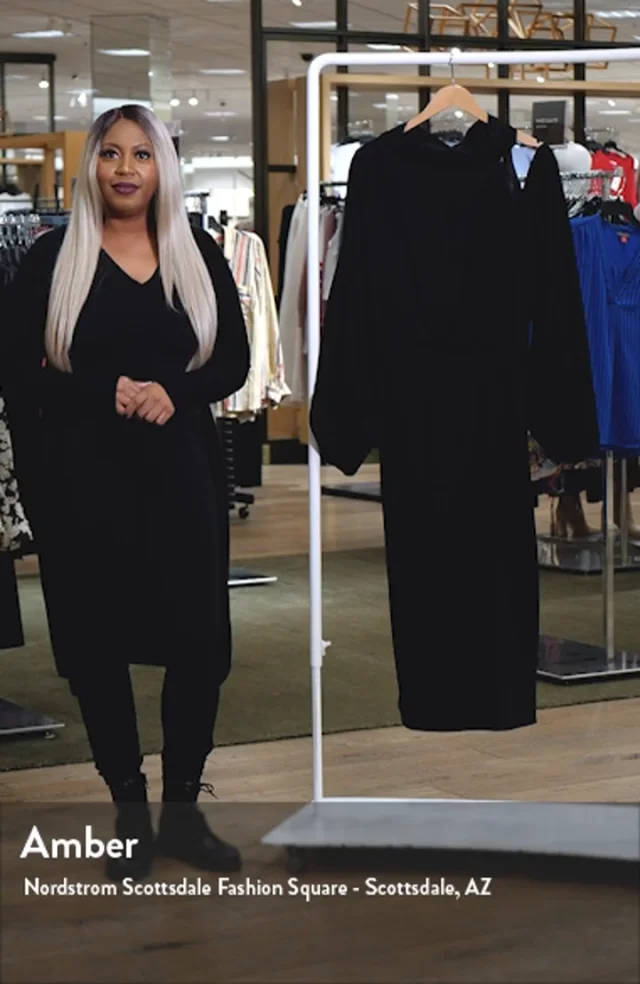 City Chic Jaylee Shoulder Cutout Long Sleeve Dress Nordstrom