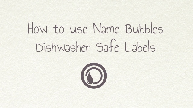 Use your leftover Camp Labels for back-to-school! - Name Bubbles