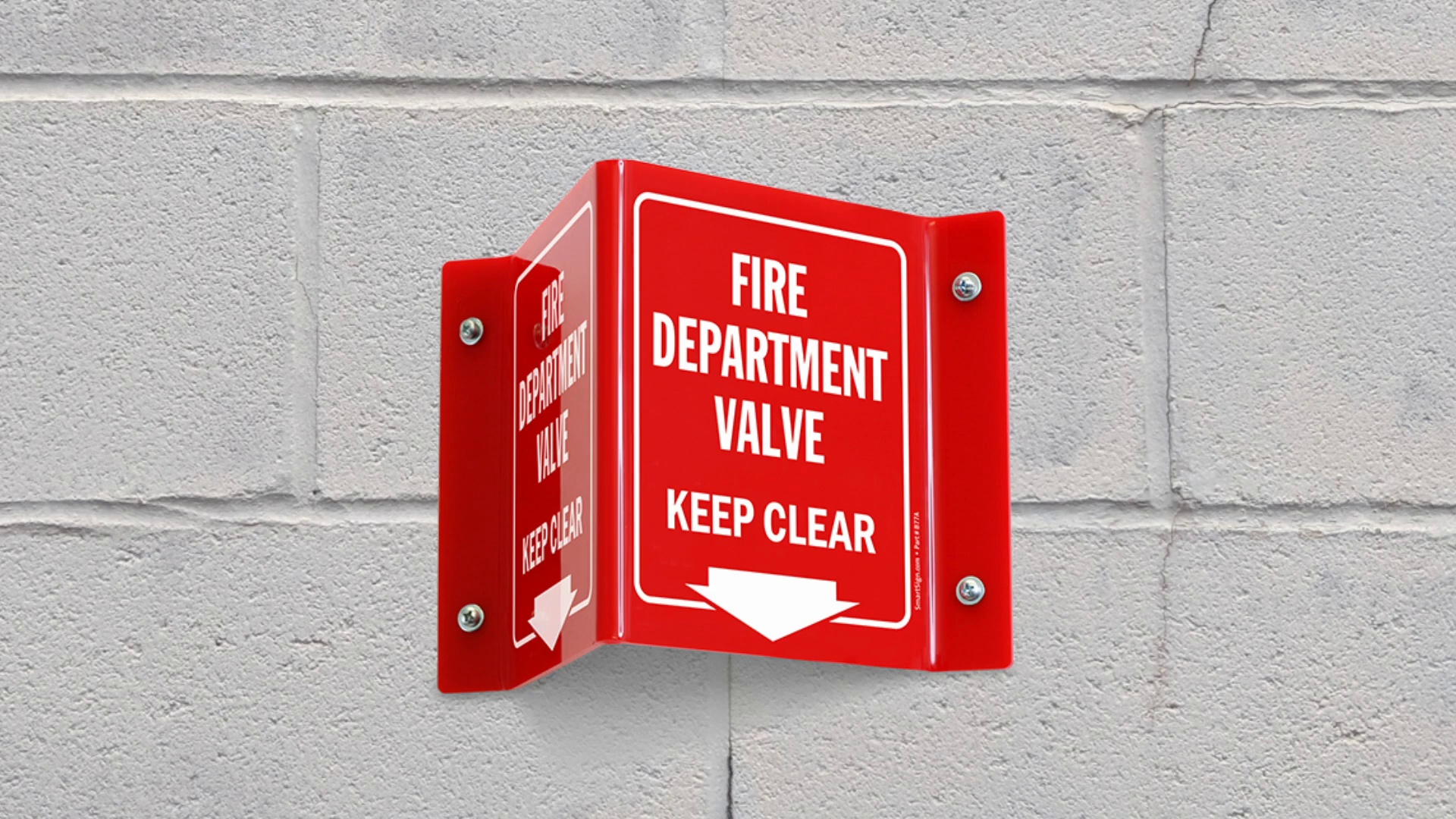 Fire Department Valve Projecting Sign