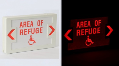 Help LED Exit Sign with Battery Backup