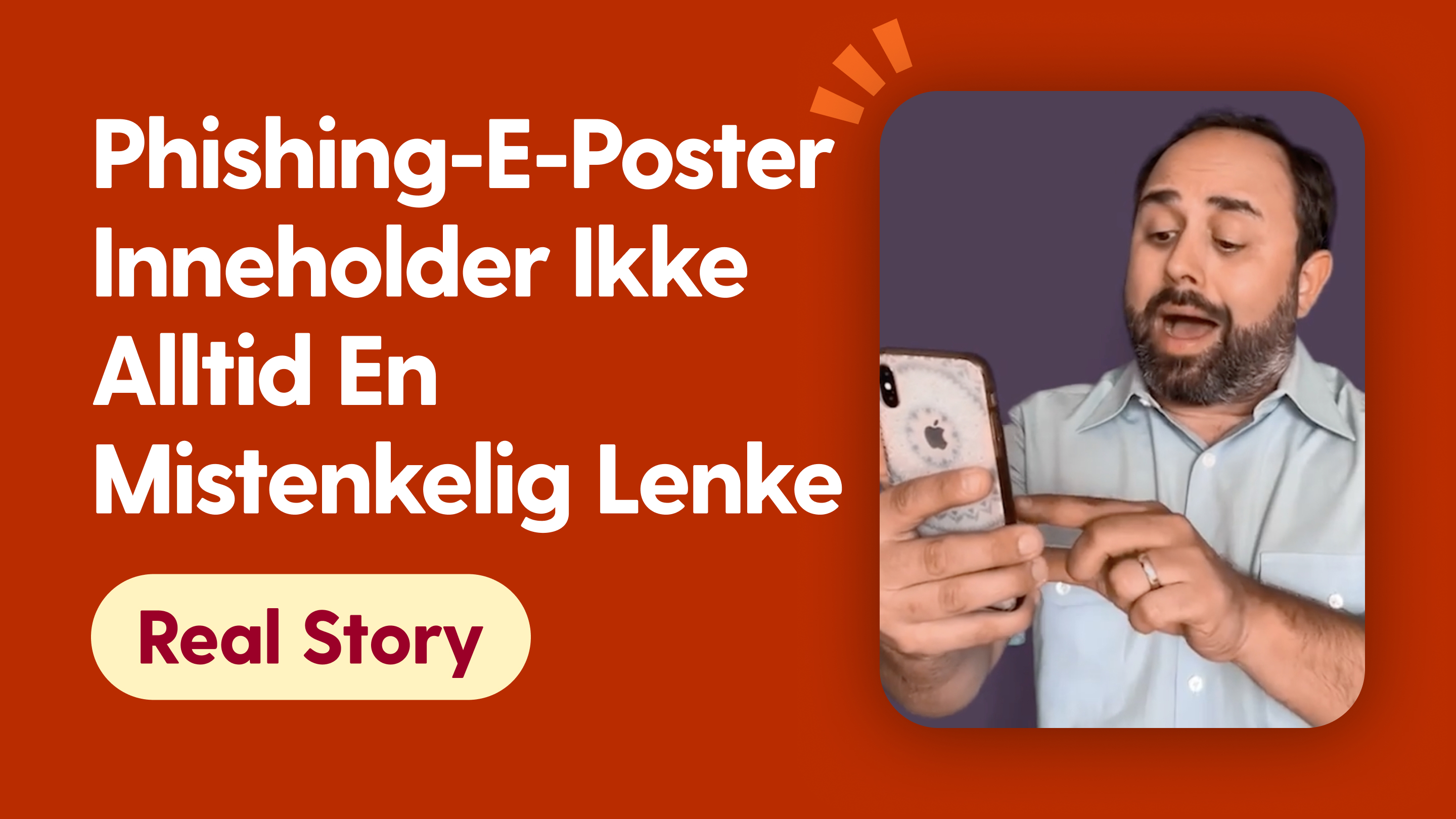 Phishing-e-poster inneholder ikke alltid en mistenkelig lenke