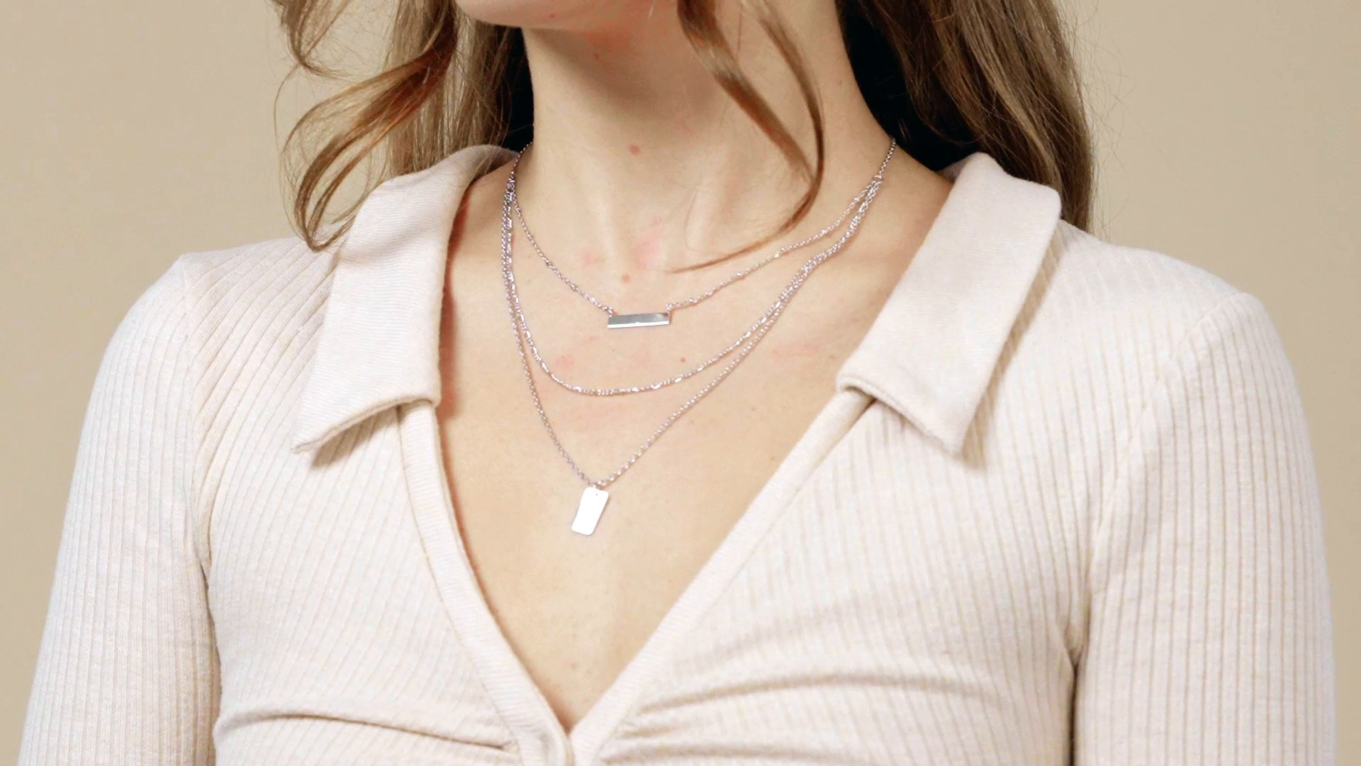 アクセサリー PRY Layered Bar Necklace [slv925] Layered Bar Necklace [slv925] – PRY