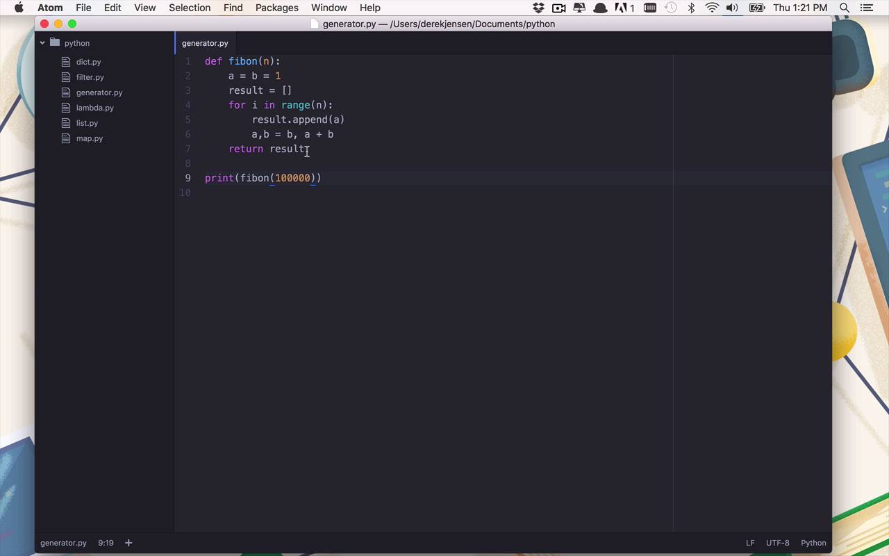 Learn to Code With Python - Generators