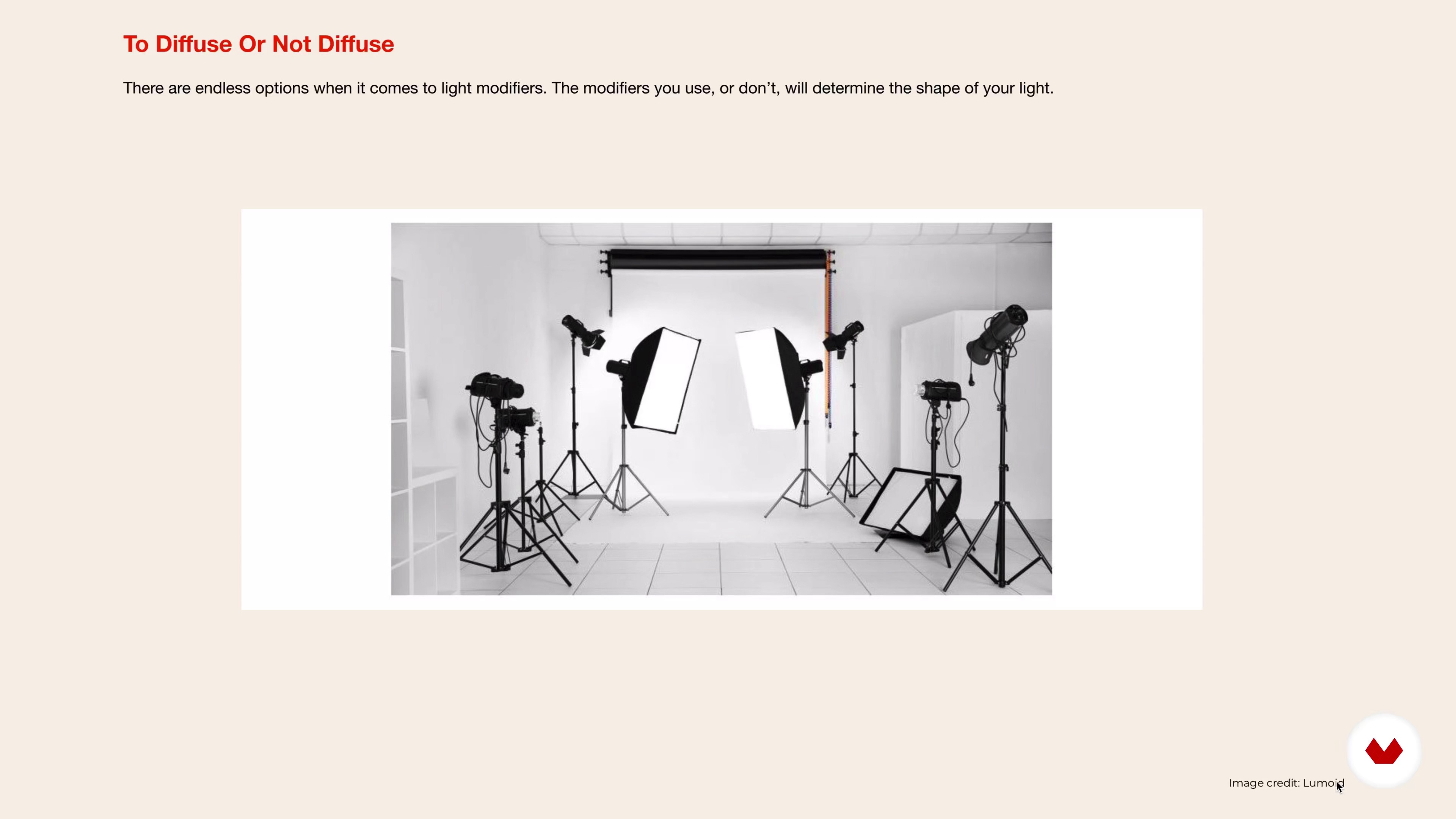studio lighting 101