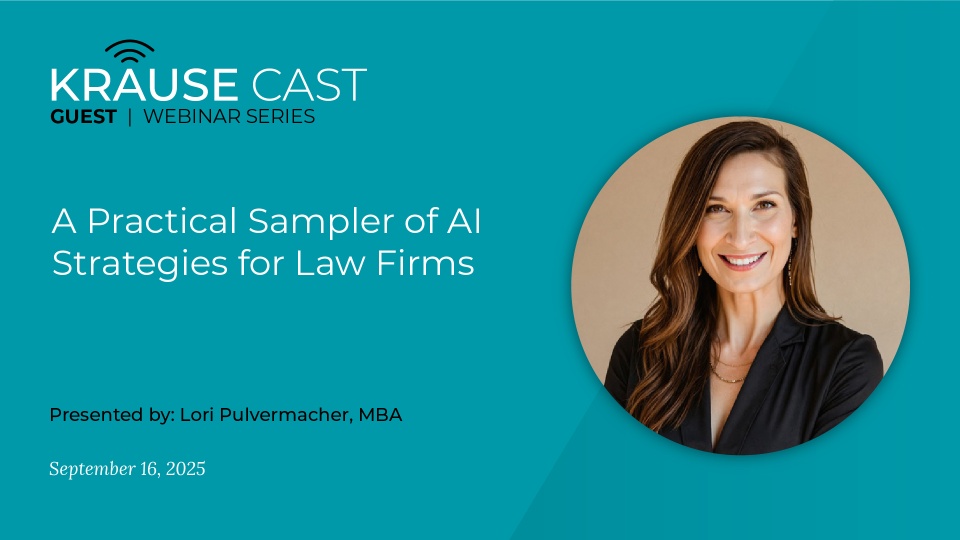 A Practical Sampler of AI Strategies for Law Firms