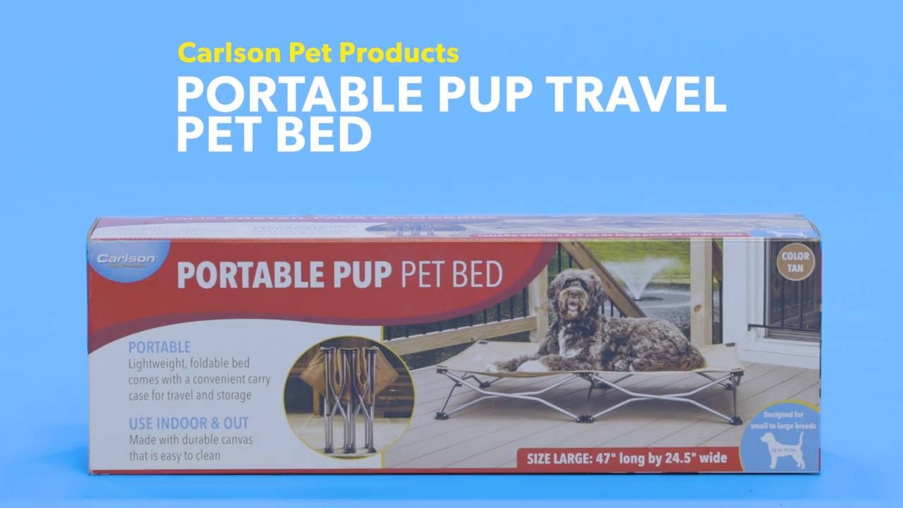 Carlson pet products portable 2024 pup travel pet bed