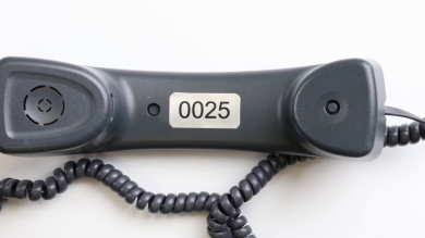 Sequentially numbered metal labels