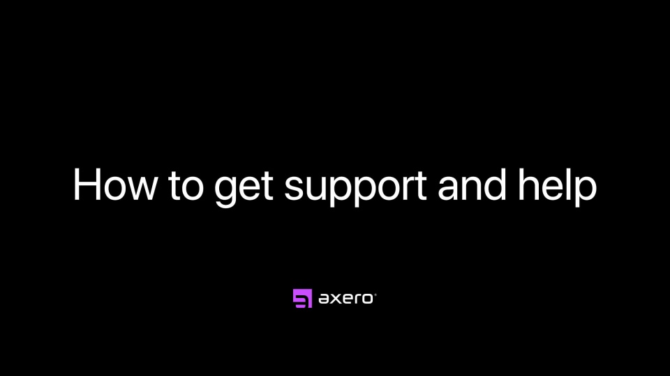 How to Get Support & Help