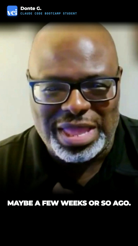 Donte G. speaking to camera