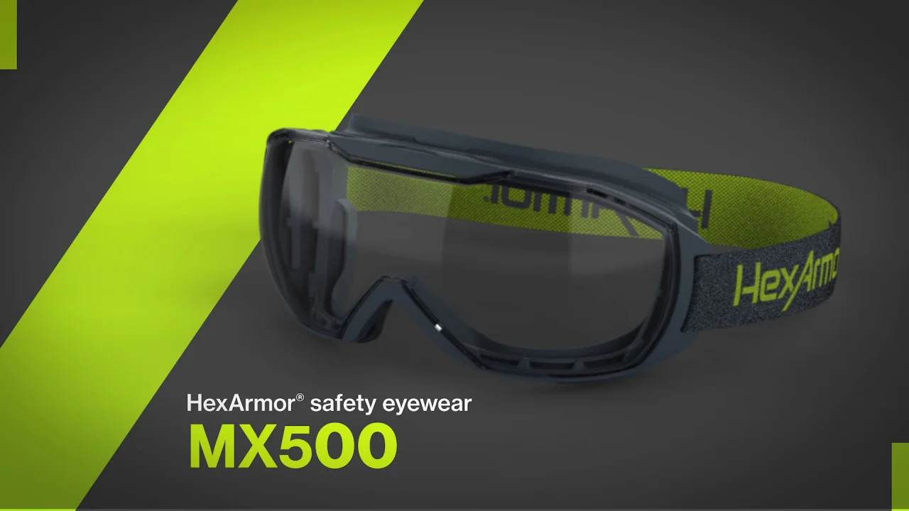 MX500 Anti-Fog Safety Goggles - HexArmor