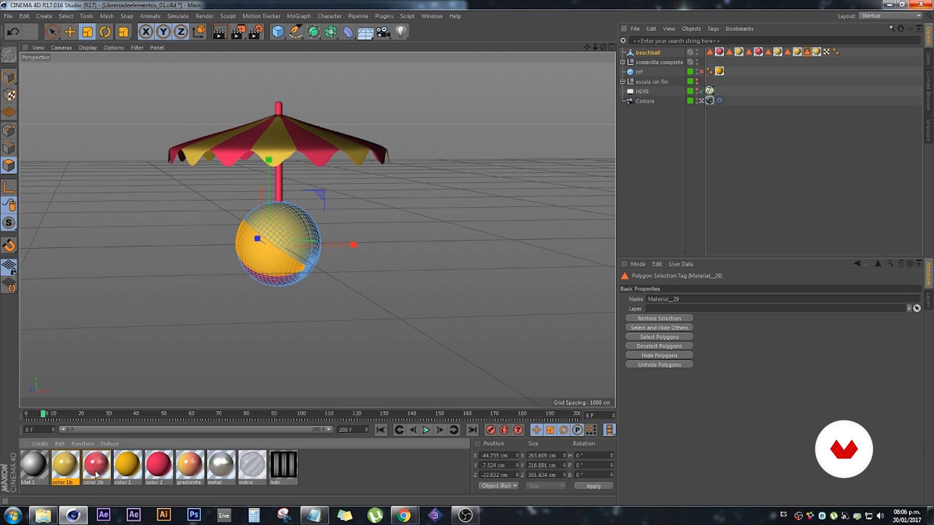 Elements Part 1 Organisation And Development Of A 3d Project With Cinema 4d Lucas Casagrande Domestika