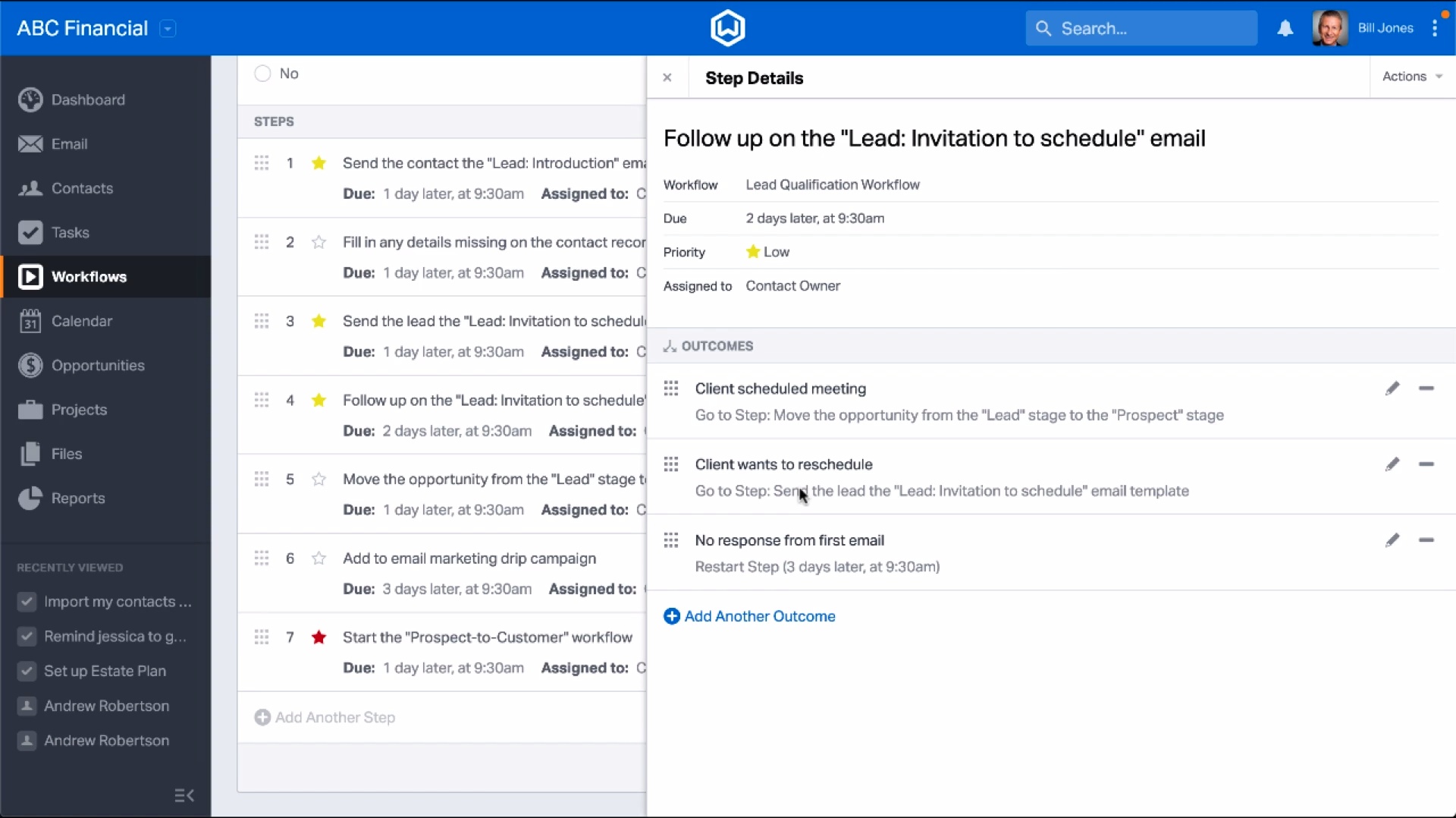 Workflow Outcomes - Getting Started With Wealthbox CRM · RIA Operators