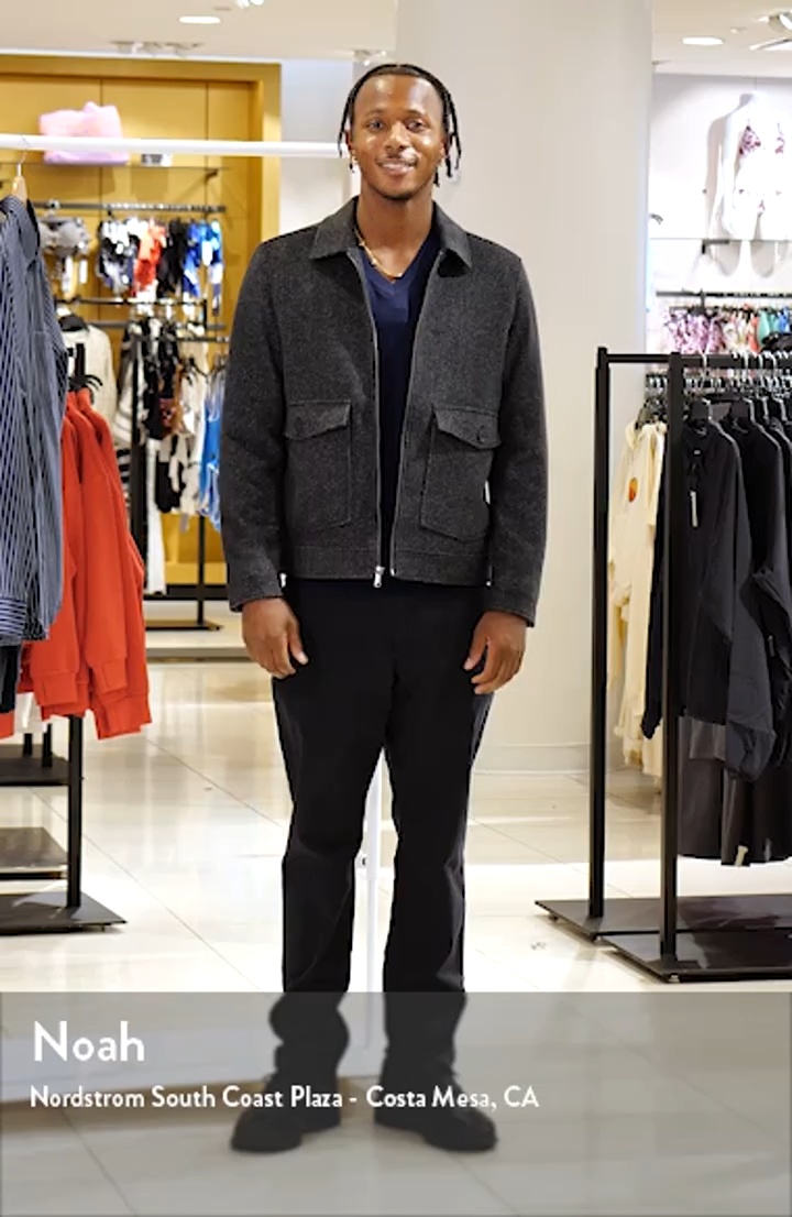 Nordstrom Wool Blend Zip Front Jacket | Nordstrom