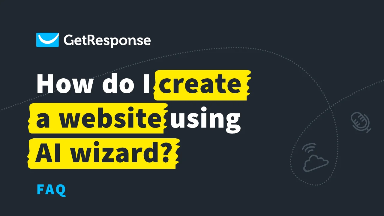 How do I create a website using AI wizard?