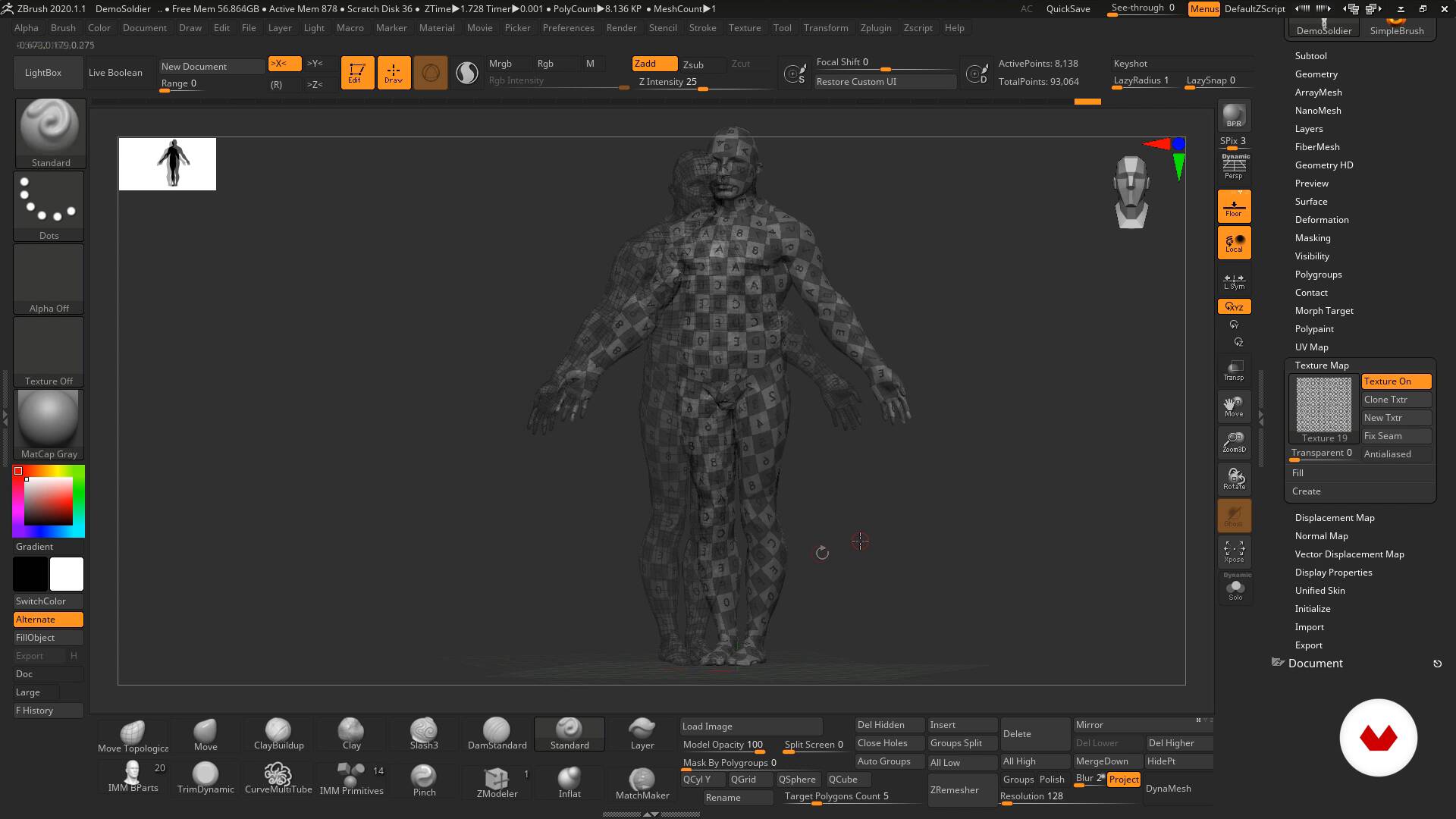 create uv map from polypaint zbrush