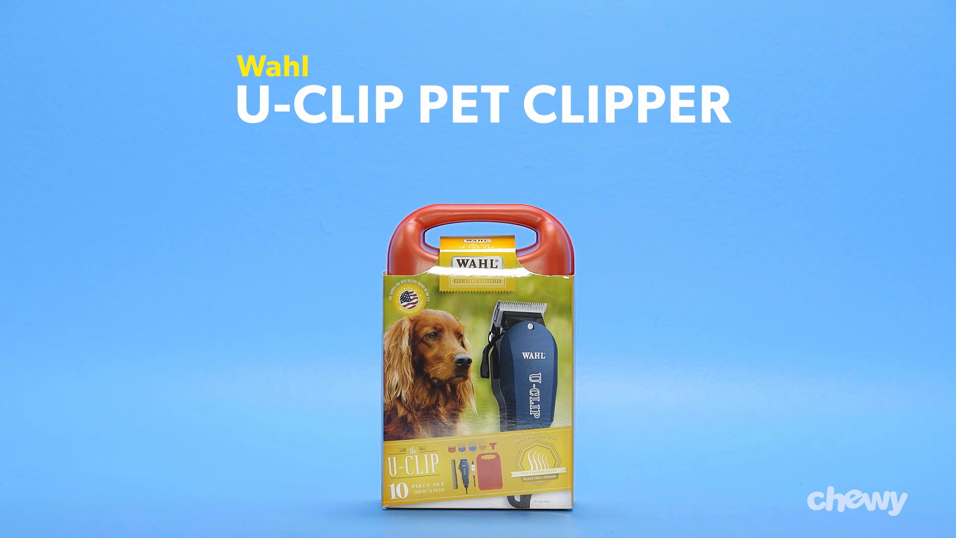 WAHL U Clip Pet Hair Grooming Clipper Blue Chewy