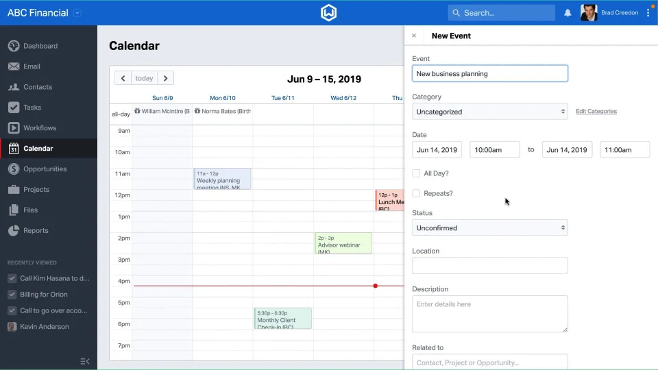 Wealthbox Calendar | Wealthbox CRM