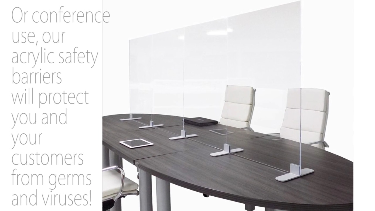 conference table sneeze guard