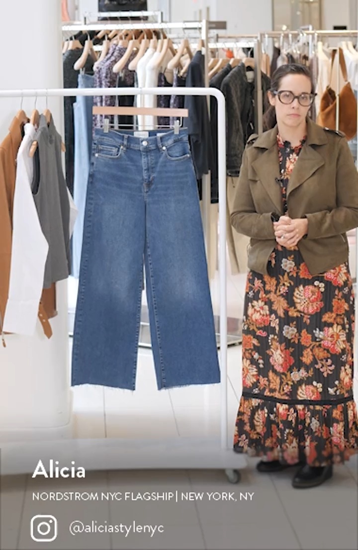 Le Pixie Slim Palazzo Wide Leg Jeans