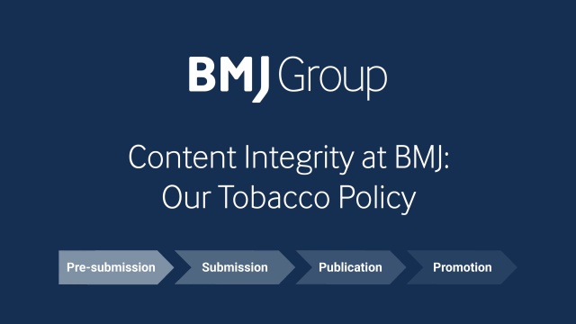 BMJ's tobacco policy