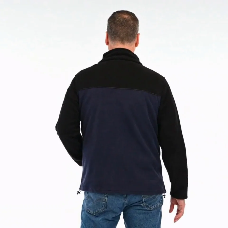 Us navy 2024 black fleece jacket