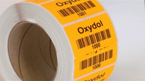 Thermal-printed Fluorescent Numbers and Barcodes