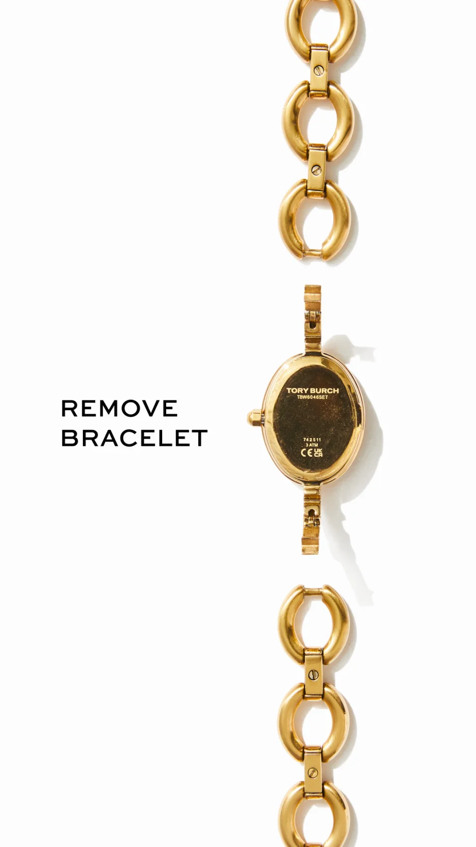 Tory Burch ゴールド ブレスレットウォッチ Tory Burch The Small Oval Watch Gift Set, 18mm x 23mm | Nordstrom