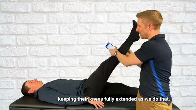 Range of Motion: Spine Straight Leg Raise