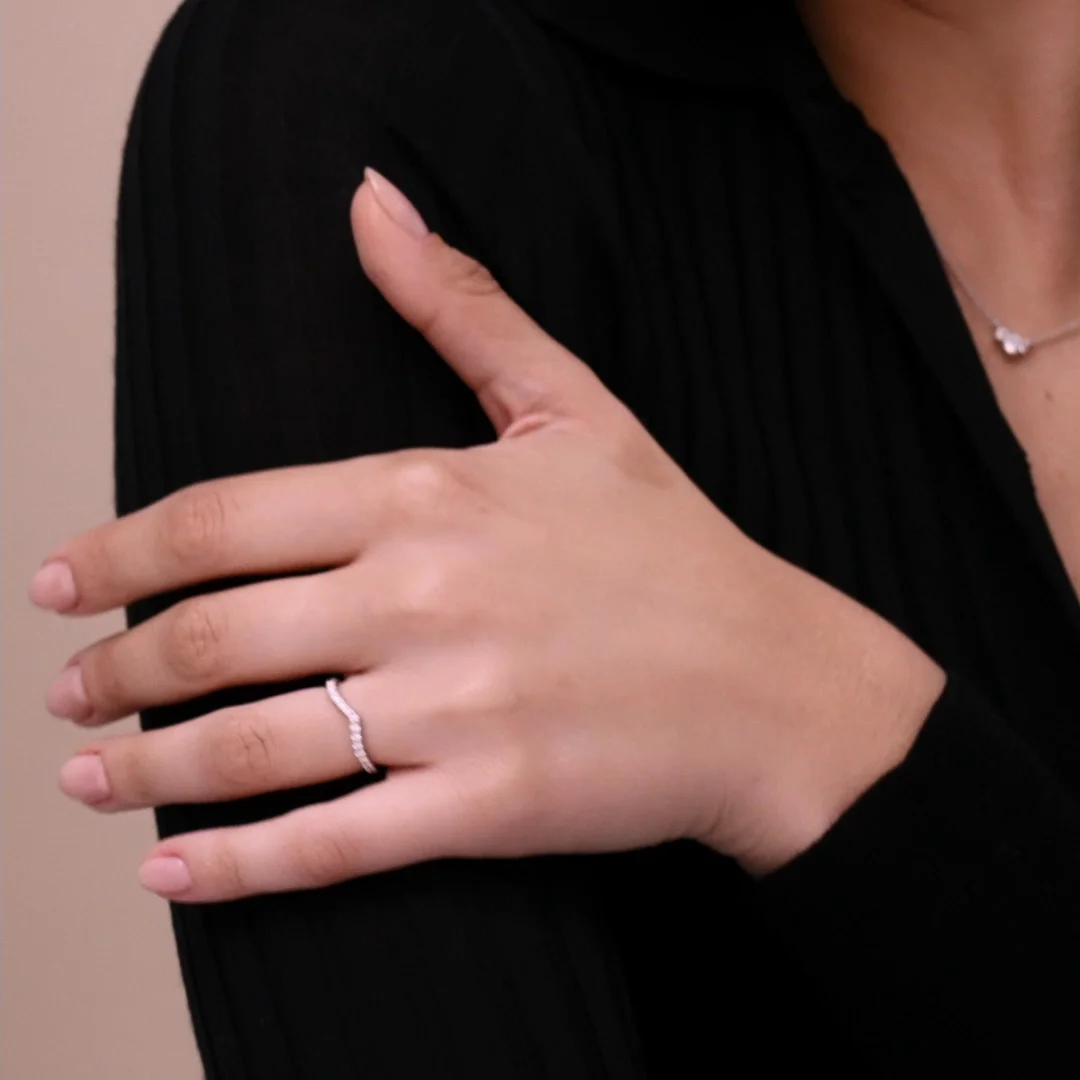 Chevron Diamond Ring - Luxe Flair | Brilliant Earth