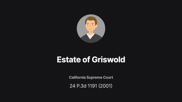 Estate of Griswold