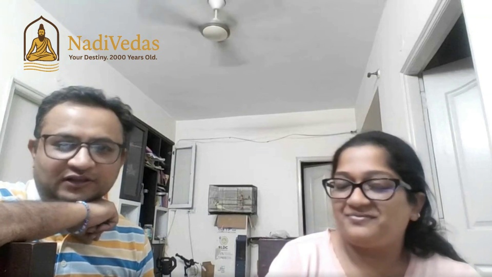 Anuj & Swati in their Nadi Vedas video review