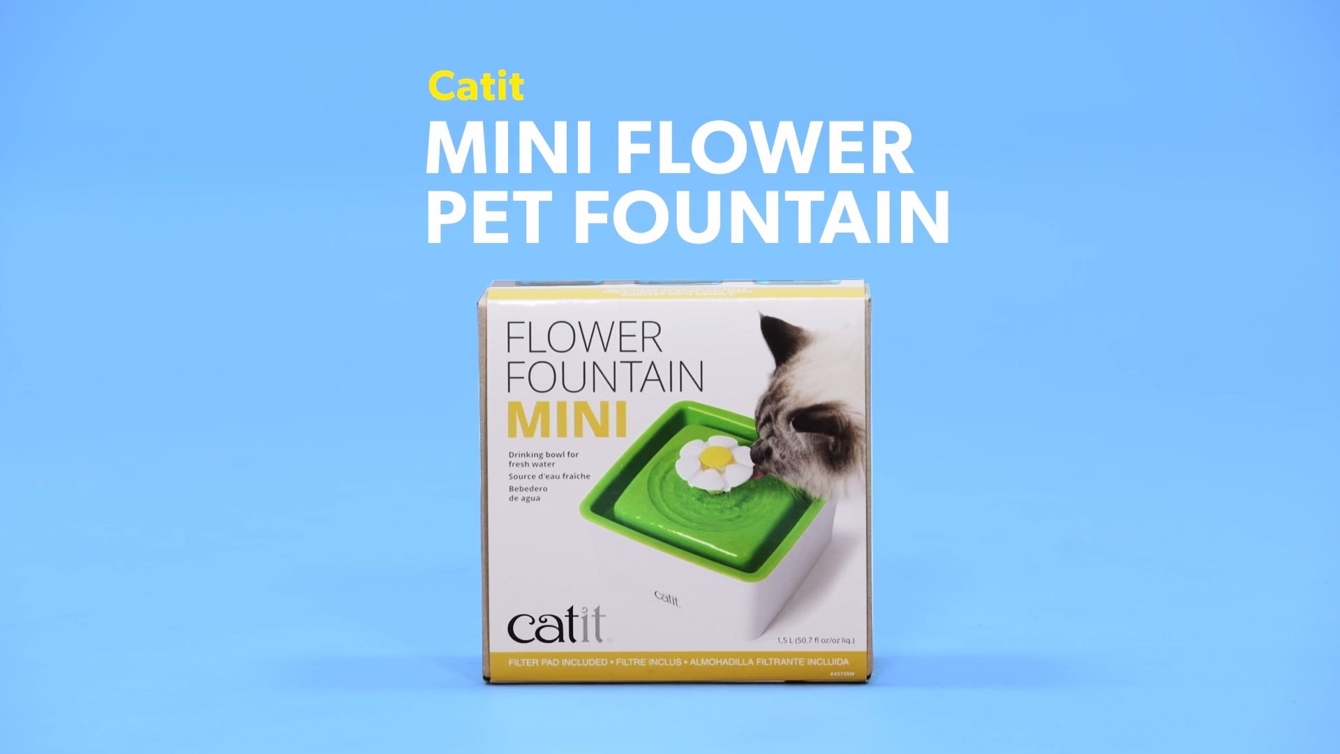 Catit mini clearance flower pet fountain