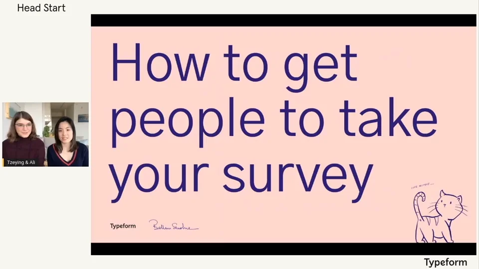 How to get people to take a survey