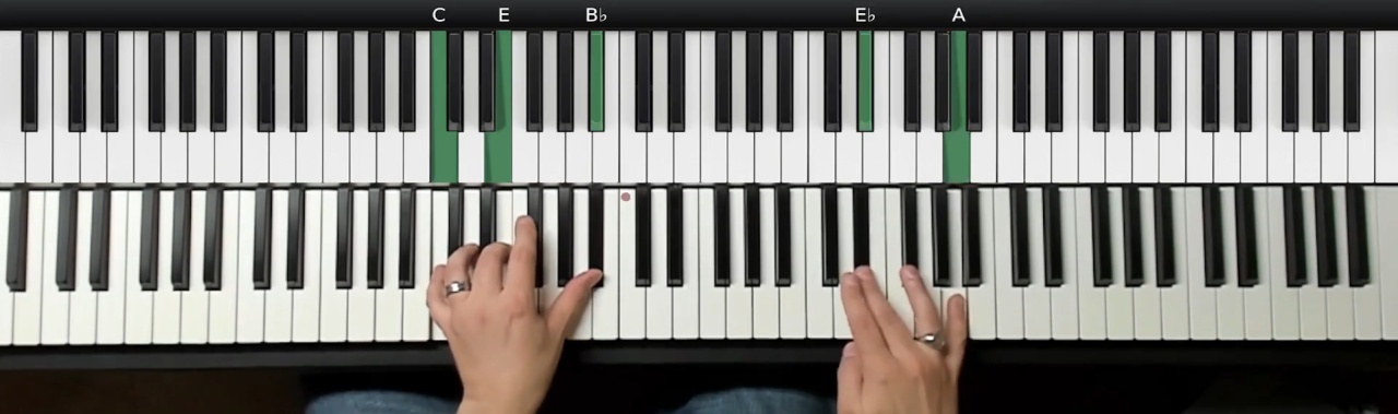 Major Blues Scale Improv Example for Piano