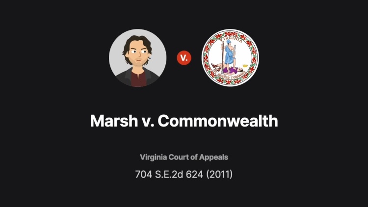 Marsh v. Commonwealth