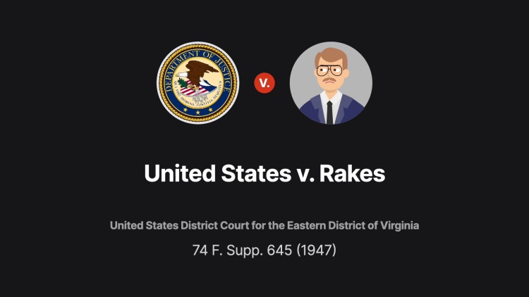 United States v. Rakes