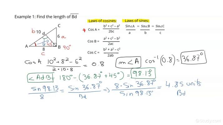 How to Find Angle Bisectors of Triangles Given a Diagram & Some Side ...