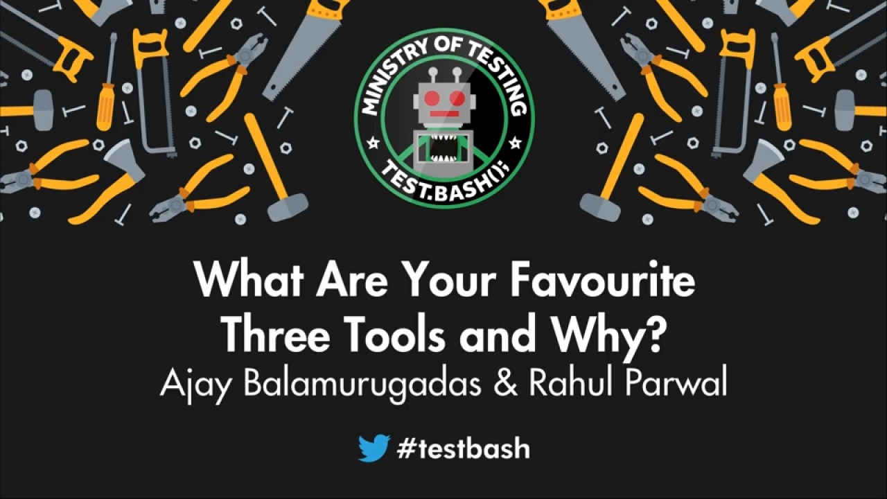 Favourite Three Tools with Rahul Parwal and Ajay Balamurugadas image